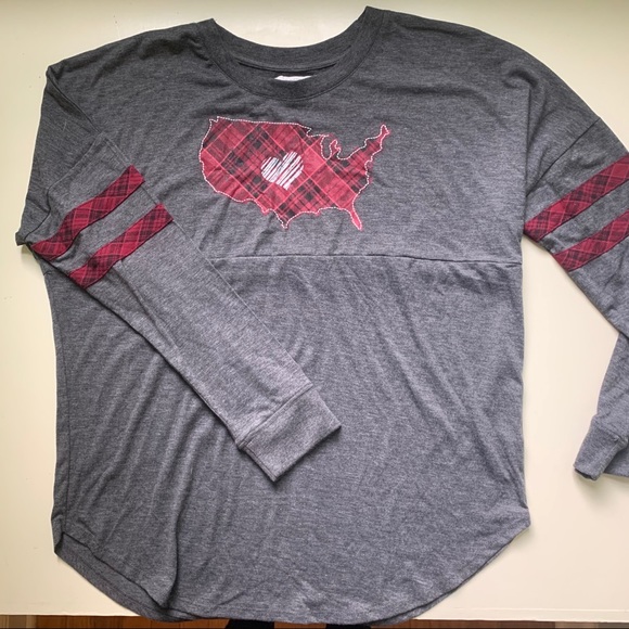 NWOT Plaid US spirit Jersey - Picture 1 of 3